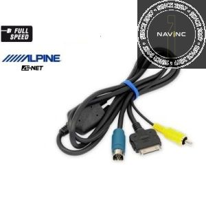 iPod & iPhone audio- en video-adapter Alpine KCE-435i met oplaadfunctie (5V)