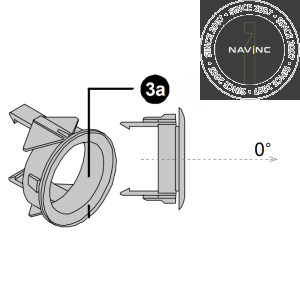 0 degrees plastic for sensor 1x piece