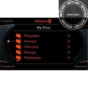 AMI interface for Audi with MMI 3G & Touareg with RNS-850 (iPod & USB)