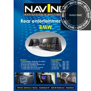 BMW Multimedia Rear Entertainment set black (E- & F-series)