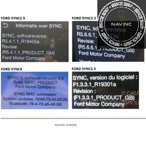 Multimedia Video interface Ford SYNC2.5 Tablet (8")