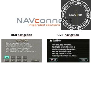 Multimedia Video interface Lexus RGB navigation systems