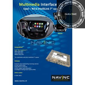 Multimedia video interface Opel R4.0 IntelliLink (FFC)