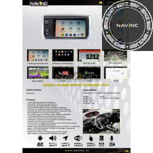 NAVplay Android 8.1 integration set PSA NAC 2017> (LVDS)