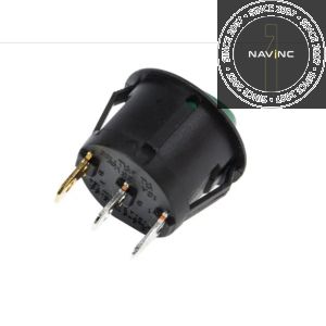 Rocker switch with lockers and green LED (24V)
