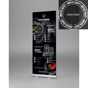 Roll-up banner Panthera; single full color; 85x205cm; 510 grams; 1 piece