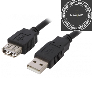 USB2.0 extend cable A male- A female; 5 meter; black; UL 2725 ; RoHS