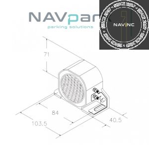 Voice alarm (left_right_rear_beep)_12-24V_IP68_CE & E certification