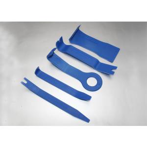 4x different splastic removel tools in the color blue (big)