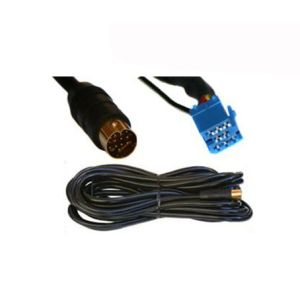 Audi CD changer cable for models with mini-ISO conn.