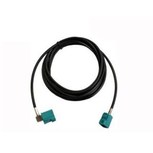 Fakra female connector Waterblue to fakra female (90°) Waterblue with 200 cm cable (RG-174)