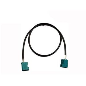 Fakra female connector Waterblue to fakra female Waterblue with 50 cm cable (RG-174)