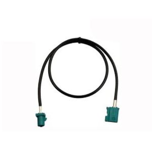 Fakra female connector Waterblue to fakra male Waterblue with 200 cm cable (RG-174)