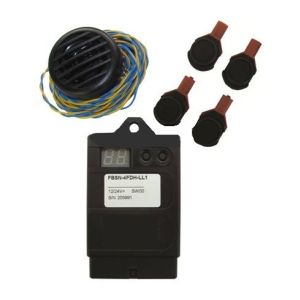 Front Parking sensors Kit including 4 external flat capsules with buzzer (18 mm)