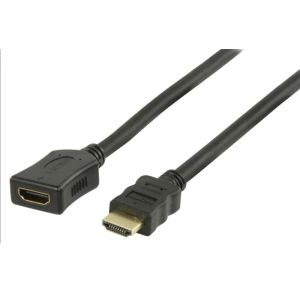 HDMI extend cable 1.00 meter black (male/female)