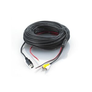 Heavy Duty camera extend cable; 10 meter; male (RCA) & female 4-pins mini Din (metal screw lock)