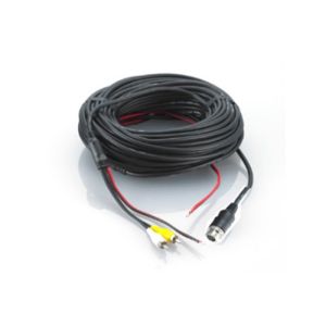 Heavy Duty camera extend cable; 2 meter; male (RCA) & female 4-pins mini Din (metal screw lock) 