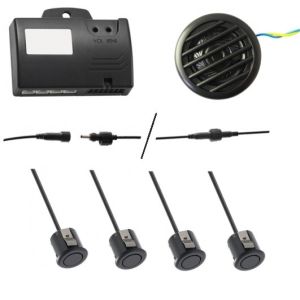 Parking sensors Basic FRONT - including 4 flat capsules with buzzer; 20mm