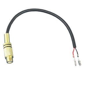 RCA cinch plug with MQS pins for OEM CVBS input