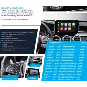 Size UP + APPplay_CARplay & Android AUTO integration Mercedes NTG4