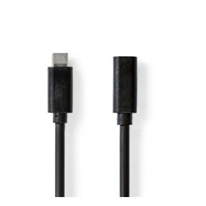 USB-C extension cable 2 meter_black (USB 3.1 Gen 2)_support 4K video (10Gbps)