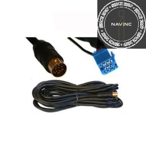 Audi CD changer cable for models with mini-ISO conn.