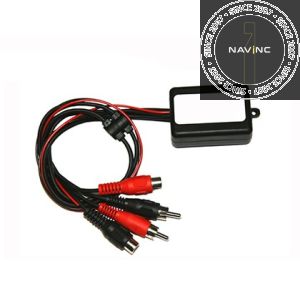 Audio amplifier (2 channel) 1x input - 1x output (signal 4x amplified)
