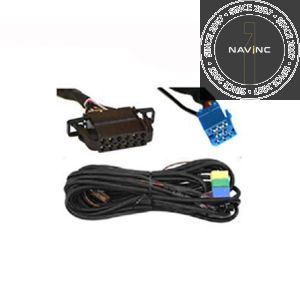 Audi/VW CD changer cable with mini-ISO conn.