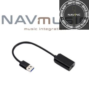 AUX to USB audio interface with 3.5mm jack connector