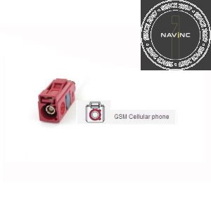 Fakra female connector bordeauxviolet/4004 GSM Cellular phone  incl. metal insert