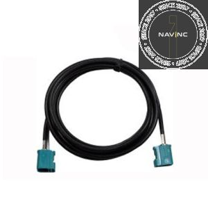 Fakra female connector Waterblue to fakra female Waterblue with 200 cm cable (RG-174)