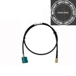 Fakra female connector Waterblue to SMB F connector with 50 cm cable (RG-174)