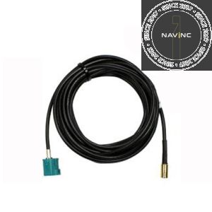 Fakra female connector Waterblue to SMB F connector with 500 cm cable (RG-174)