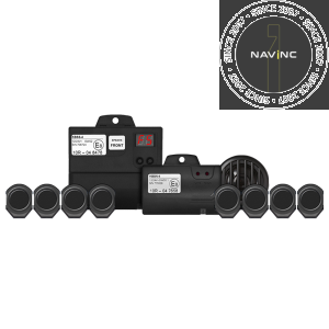Front & Rear Parking sensors Kit including 8 flat capsules with buzzer; 16/18mm