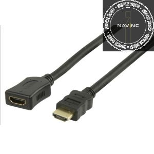 HDMI extend cable 1.00 meter black (male/female)