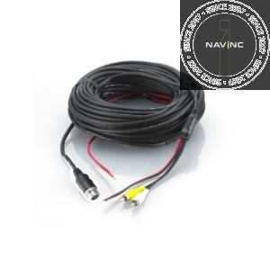 Heavy Duty camera extend cable; 10 meter; male (RCA) & female 4-pins mini Din (metal screw lock)