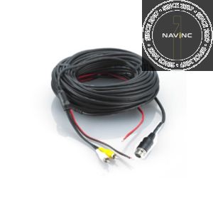 Heavy Duty camera extend cable; 2 meter; male (RCA) & female 4-pins mini Din (metal screw lock) 