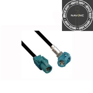 HSD female (90° right) to HSD female (straight) with 120 cm cable