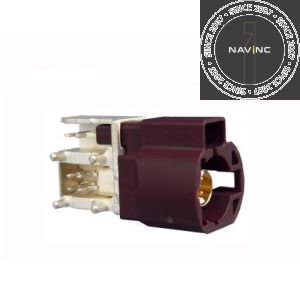 HSD2 PCB connector bordeaux (straight)