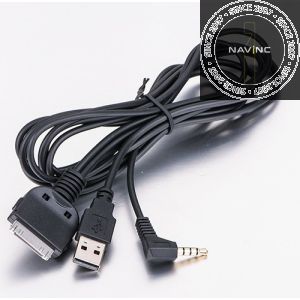 iPod & iPhone Audio+Video adaptor Kenwood KCA-IP202 charge function (5V)