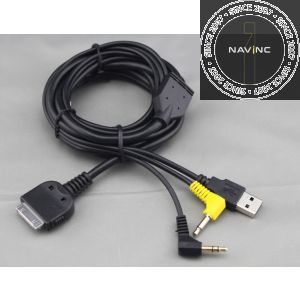 iPod & iPhone Audio+Video adaptor Kenwood KCA-IP302V charge function (5V)