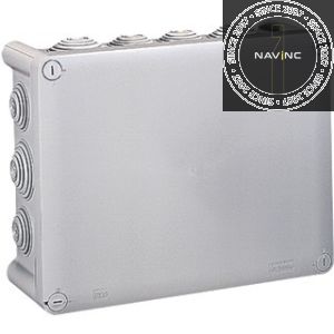Plastic box - grey - IP55 - 220x170x96mm