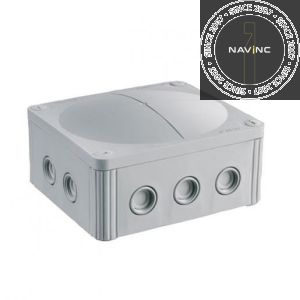 Plastic box - grey - IP67 - 160x140x81mm