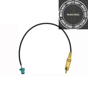 RCA cinch adapter male --> fakra green plug male
