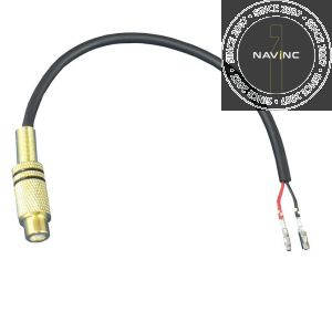 RCA cinch plug with MQS pins for OEM CVBS input