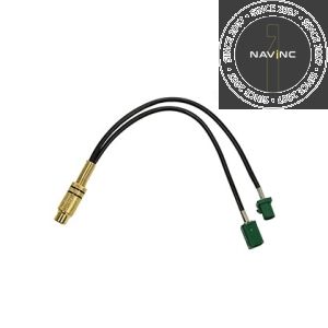 RCA cinch Y adapter female --> fakra green male plug + fakra gre