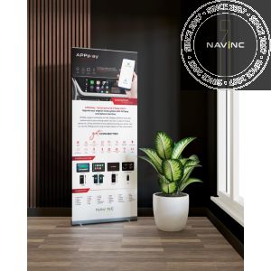 Roll-up banner APPplay; single full color; 85x205cm; 510 grams; 1 piece