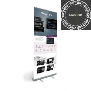 Roll-up banner NAVplay; enkelzijdig full color; 85x205cm; 510 grams; 1 piece