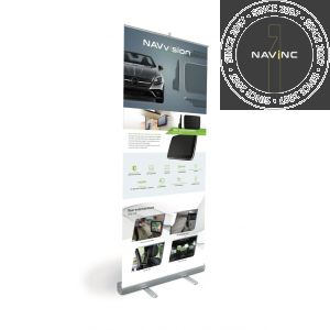 Roll-up banner NAVvision; enkelzijdig full color; 85x205cm; 510 grams; 1 piece