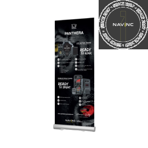 Roll-up banner Panthera; single full color; 85x205cm; 510 grams; 1 piece
